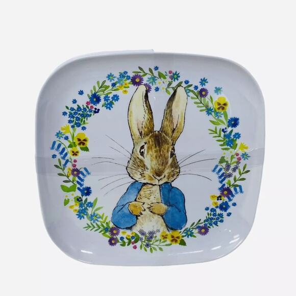 NEW Beatrix Potter Peter Rabbit Melamine Easter Dinner Plates 10" Set of 4 - Picture 1 of 8